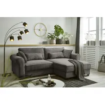 ed exciting design Ecksofa beidseitig montierbar Angelina klein ¦ braun ¦ Maße (cm): B: 255 H: 92 T: 185.0