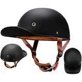 Motorrad Halbschalen Halbhelm Halbschalenhelm Baseballmütze-Helm Baseball Cap Brain-Cap Motorradhelm Mit ECE Cruiser Chopper Scooter Helm Für Bike Cruiser Chopper Moped Scooter