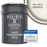 WO-WE Nano Fassadenfarbe W520 Weiß matt 10 l