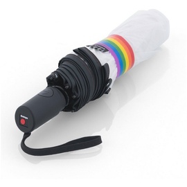 Knirps A.200 Medium Duomatic Regenschirm Automatikschirm Umbrella 95 7200, Farbe:Pride (durchsichtig)