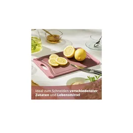 KHG Schneidebrett-Set Kunststoff 2 29,2 x 20,3 cm Blau/Grün