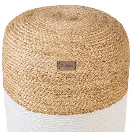 Beliani Pouf weiß 46 cm DALAMA