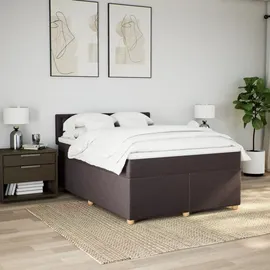 vidaXL Boxspringbett 140 x 200 cm Dunkelbraun