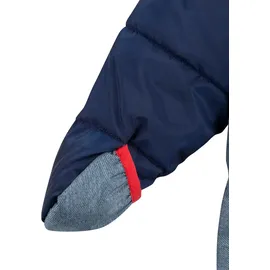 Levi's Schneeoverall LEVI'S KIDS, Jungen, Gr. 9M74, N-Gr, blau (naval academy), Web, Obermaterial: 100% Polyester, lang, Rundhals, mit Windstopper, Overalls, in zwei Dessins - warm wattiert, für Babys