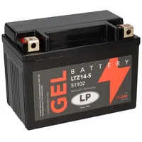 Landport Batterie 12V 11,2Ah für Motorrad Startbatterie MG LTZ14-S