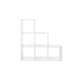 VASAGLE Bücherregal 97,5 x 29 x 97,5 cm Weiß