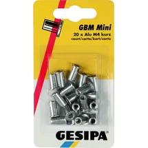 Gesipa Blindnietmuttern Mini-Pack Alu M4 kurz 20 Stück