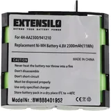 EXTENSILO Akku Ersatz für Compex 941210, 941213, 4H-AA1500, 4H-AA2000 für Medizintechnik (2300mAh, 4,8V, NiMH)