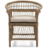 Riviera Maison Victoria Falls Sessel Rattan Natural Eßzimmerstuhl mit Armlehnen