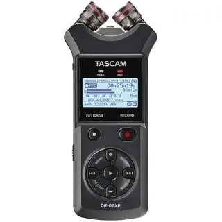 Tascam DR-07XP - Portabler 2 Kanal Recorder mit 32-Bit-Float-Auflösung und USB-Interface