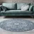 HANSE HOME Teppich Skazar Isfahan, rund, Höhe: 9 mm, Kurzflor, Orient, Teppich, Vintage, Esszimmer, Wohnzimmer, Flur blau