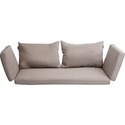 Kissen f√or Sitzbank, Bankauflage Sitzkissen Polsterauflage Sitzpolster waschbar, Stoff/Textil 213x64cm ~ hellbraun