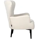 Svita Ohrensessel, Creme, Textil, 76x89x78 cm, Wohnzimmer, Sessel, Ohrensessel