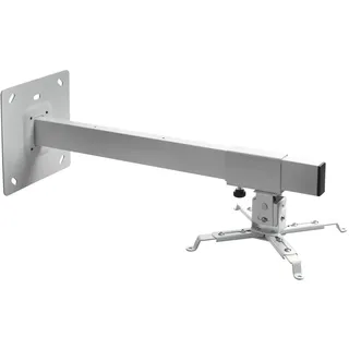 celexon universal Beamer-Wand-Halterung MultiCel WM600 weiß | neigbarer & schwenkbarer Projektor-Halter mit flexibel einstellbaren Wandabstand bis max. 60 cm | Tragkraft max. 15Kg