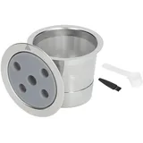 Wiederverwendbarer 5-loch-kaffeefilter Aus Edelstahl Mit Reinigungslöffel Und Bürste Für Kaffeepads