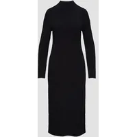 s.Oliver BLACK LABEL s.Oliver Strickkleid, mit Stehkragen, Damen, schwarz, 40