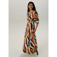 Aniston SELECTED Maxikleid Bunt Schwarz 36