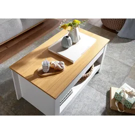 Wohnling Couchtisch weiß 85,0 x 47,0 x 45,0 cm
