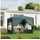 Outsunny Faltpavillon 3 x 3 m inkl. 4 Seitenteile Grün