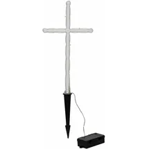 Star Trading Grablicht Gravecross, 24 warmweiße LEDs