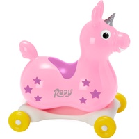 GYMNIC Hüpftier Einhorn Rody Magical Unicorn mit Rollwanne, Heide