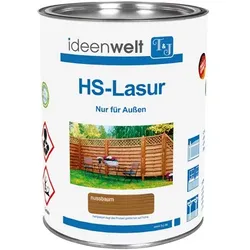 Zaunlasur - Eiche Hell, Pinie, Kiefer, Nussbaum, Silbergrau, Weiß, Kastanie, Anthrazitgrau - 0,75 Liter - aus Zaunlasur