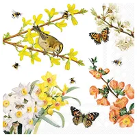 Ambiente Home Ambiente Lovely Springtime Serviette 33x33 cm, 20