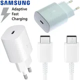 Original Samsung EP-TA800 USB-C Super Fast Charger Netzteil Schnell Ladegerät + Ladekabel Datenkabel Netzladegerät Ladeadapter Galaxy S9 S10 S20 ...