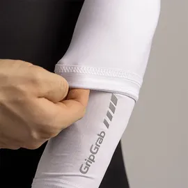 GripGrab UPF 50+ UV Protect Arm Sleeves - White S