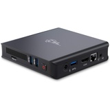 Mini PC CSL Narrow Box Ultra HD Compact v5 Windows 10 Home lüfterlos, Intel Celeron N5100 4x2800MHz, 128 GB eMMC SSD, 4 GB DDR4-RAM, Intel UHD Grafik, Dual WLAN, HDMI 2, USB 3.1, BT 4.2