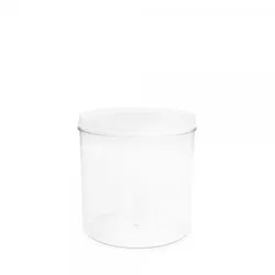 Gastroback Dose 3,5 L, Dose glasklar, Deckel weiss GKC 3,5, Artikel-Nr.: GKC_3.5