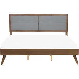 Beliani Poissy 180 x 200 cm Dunkle Esche