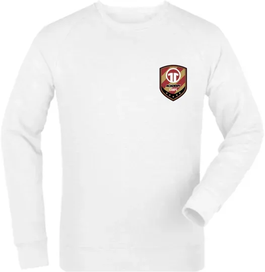 11ts Academy Sweatshirt Brustlogo Weiß
