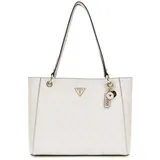 GUESS Schultertasche Noelle II Tote White Logo