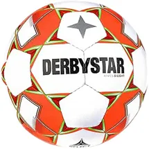 derbystar Atmos S-Light AG 290g Leicht-Fußball für Kunstrasenplätze weiß/orange/rot 5