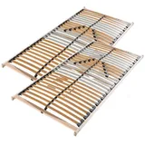 Lattenrost Medistar, 7 Zonen Lattenrost in diversen Größen erhältlich, Beco, Lattenrost 180x200 cm, bestehend aus 2x Lattenrost 90x200 cm, 28 Latten, 5 Zonen, vormontiert, hergestellt in Deutschland 180 cm x 200 cm x 5 cm