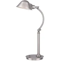 Elstead Lighting Tischlampe Schreibtischlampe LED Beistelllampe Nachttischlampe Nickel H