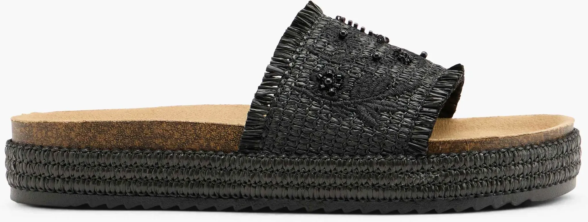 Graceland  Tieffuß Pantolette Schwarz, Damen, Größe: 38, Material: Textil - Graceland  Tieffuß Pantolette Schwarz, Damen, Größe: 38, Material: Textil - woman - Schwarz