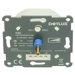 DOTLUX LED-Drehdimmer 5-100W dimmbar Phasenabschnitt