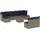 vidaXL Gartensofa-Set 10-tlg. grau Polyrattan