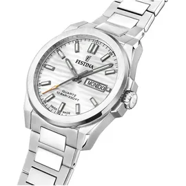 Festina Herrenuhr Silberfarben mit Saphirglas