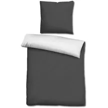 cloudcomfort Wendebettwäsche schwarz/weiß 155 x 220 cm + 80 x 80 cm