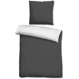 cloudcomfort Wendebettwäsche schwarz/weiß 155 x 220 cm + 80 x 80 cm