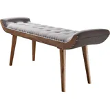 Wohnling Sitzbank WL6.013 Grau 125 x 51 x 38 cm