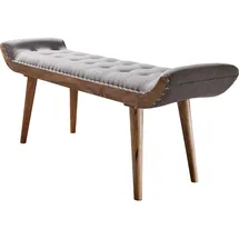 Wohnling Sitzbank WL6.013 Grau 125 x 51 x 38 cm