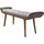 Wohnling Sitzbank WL6.013 Grau 125 x 51 x 38 cm