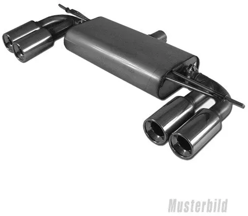 Fox Duplex Auspuff Sportauspuff Endschalldämpfer für Hyundai Accent Typ LC 1.3l