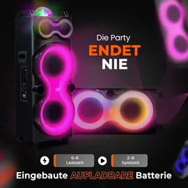 Pyle Audio Partybox 240Watt schwarz