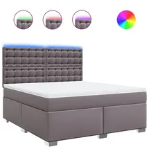 vidaXL Boxspringbett 180 x 200 cm Grau