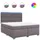 vidaXL Boxspringbett 180 x 200 cm Grau